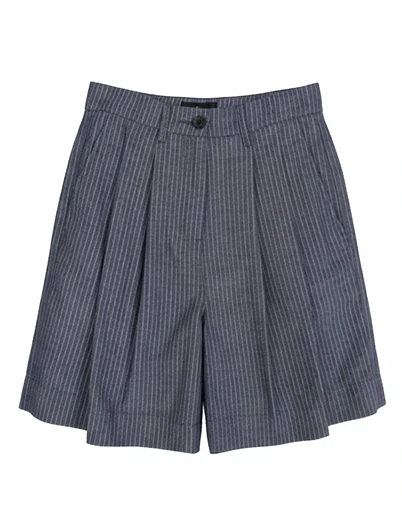 Withblack - WBLWillow Blue Long Bermuda Shorts - Navy Stripe